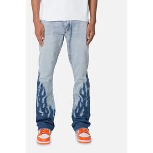 New MNML flame flare denim jeans sz 30